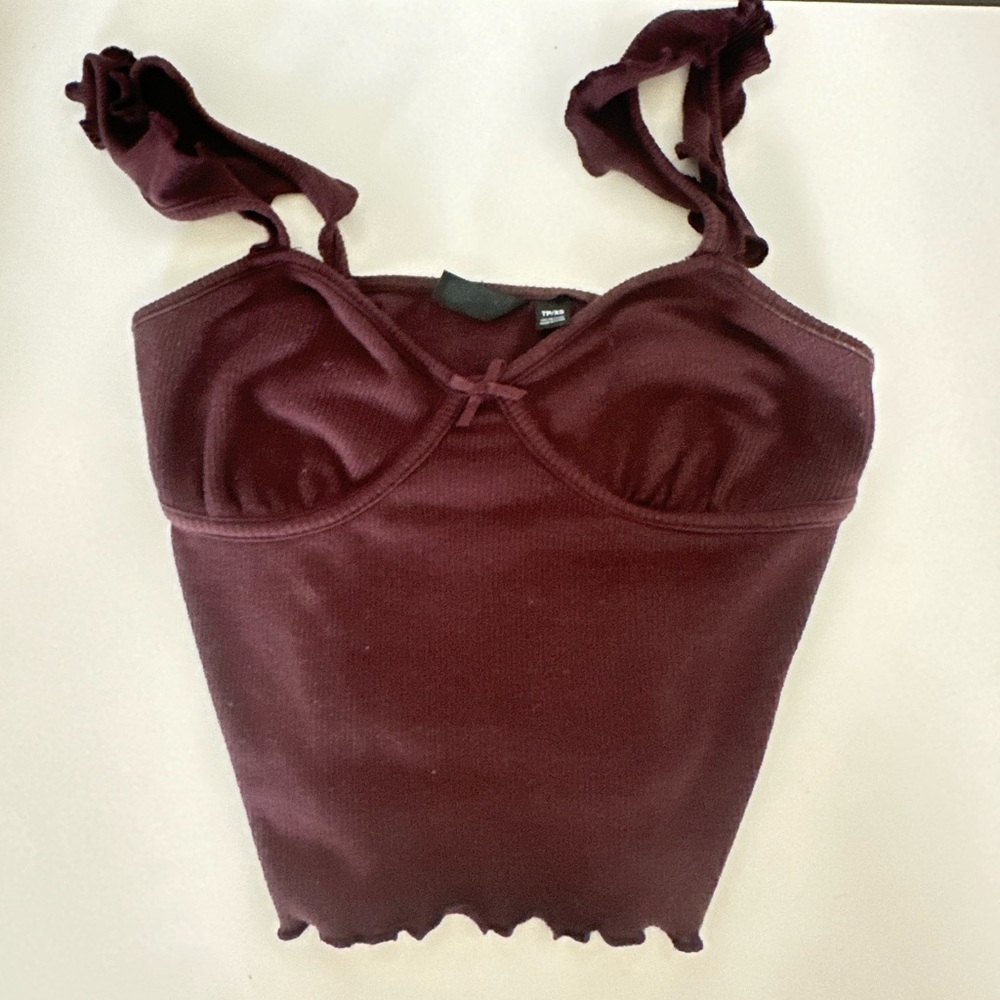 Women's Burgundy Top